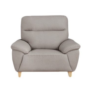 【本木】歐尼 透氣耐磨貓抓皮1人坐沙發-芝麻黑#5377