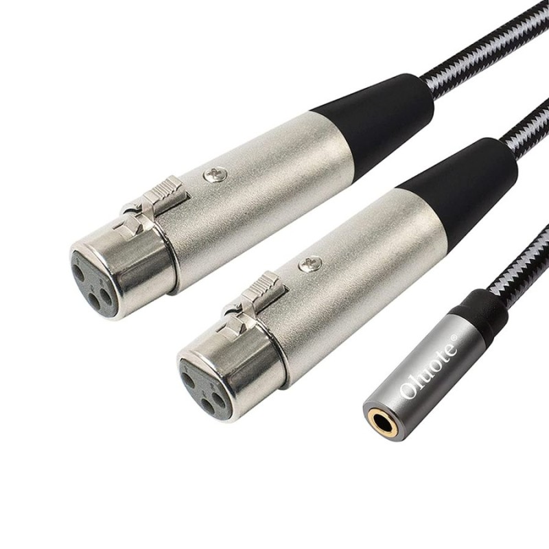 CANARE カナレ L-4E6S TRS(ステレオフォン)-XLR(オス) 2本ペア 変換