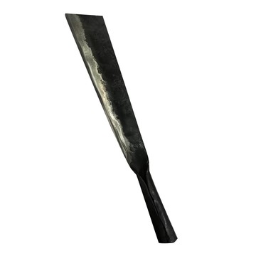 雙中 自製薄口柴刀型香蕉筒刀 彈簧鋼刃長一尺 手工鍛造打磨 全長45cm 刃長30cm 刀寬65mm 窄至45mm 600g  1支