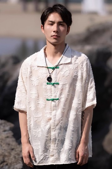 新中式復古 盤扣短袖襯衫