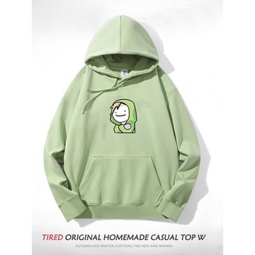 DREAM黑色顯瘦秋冬外套連帽衛衣