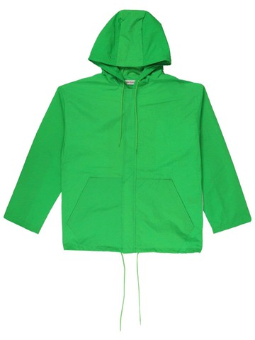Walter Van Beirendonck - graphic-print hooded jacket - men - Polyamide - M - Green