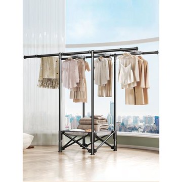 晾衣架室內家用落地折疊不占地方的臥室掛衣架小戶型陽臺曬衣被子