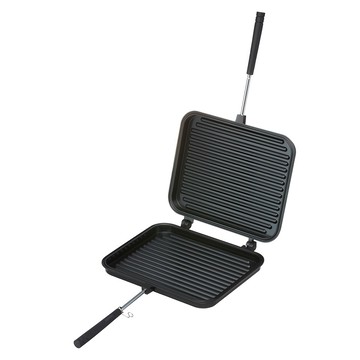 LOGOS 熱壓吐司烤夾 LG81062246 鋁合金材質 煎鍋熱壓多用途  21.5cm  1個