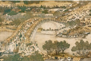 【拼圖貓】HC - 畫作系列-清明上河圖 虹橋市集 台灣製 1000片夜光拼圖 1000-024