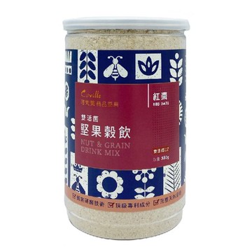 可夫萊雙活菌堅果穀粉紅棗550g