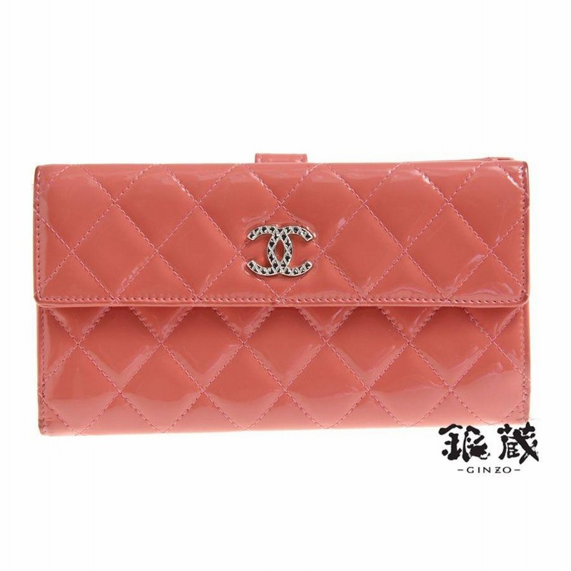 シャネル CHANEL ブリリアントマトラッセWホック長財布 エナメル ...