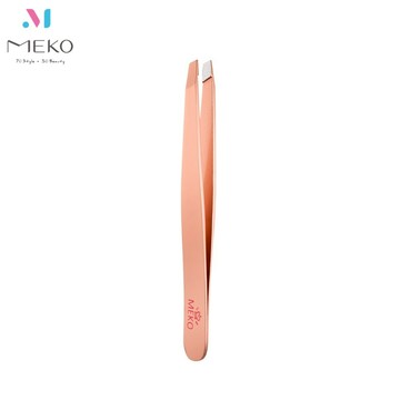 MEKO 匠芯雕琢精準斜口眉毛夾  3H-007 / 眉毛夾 斜口眉夾 斜口眉毛夾 拔毛夾 鑷子 玫瑰金 除毛器材