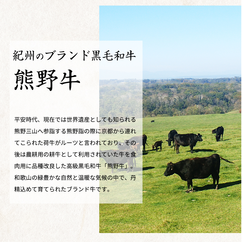 G6187_熊野牛 A4以上 ヒレ シャトーブリアン ステーキ 200g (100g×2枚) ＆ 霜降り 赤身 こま切れ 300g セット 折箱入り