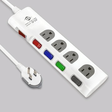 大三元｜威電  延長線  6尺/9尺 過載斷電 5開6座 電源線組 CK3541
