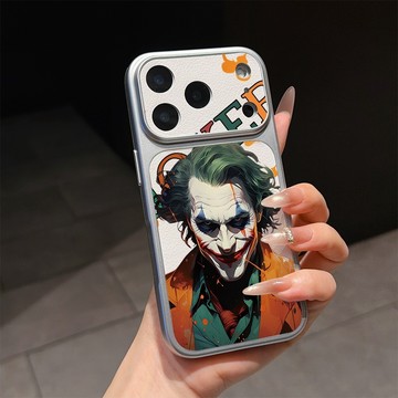 小丑 皮紋 小羊皮 磨砂 iphone 17 pro max 16 15 14 13 12 11 手機殼
