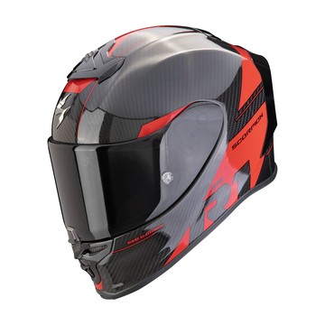 【高階首選】SCORPION EXO-R1 EVO CARBON AIR RALLY BLACK/RED 碳纖維 黑紅 全罩