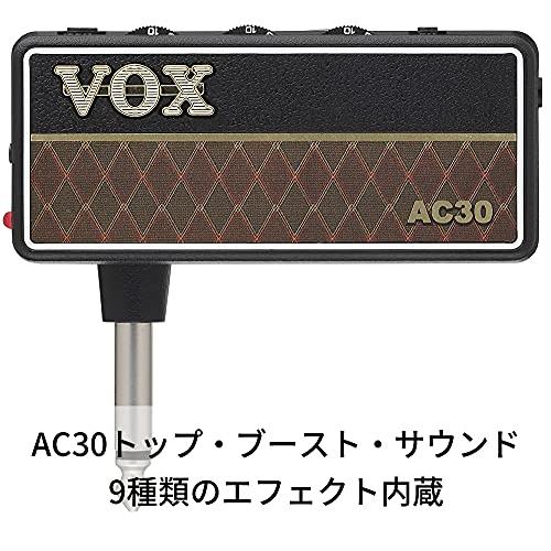 VOX ヘッドフォン ギターアンプ amPlug2 AC30 ケーブル不要 ギターに直接プラグ・イン 自宅練習に最適 電池駆動 エフェクト内蔵