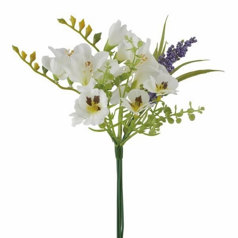 造花 花束 とりよせ品 Viva フリージアmixバンドル クリーム 花冠 髪飾り インテリア インテリアフラワー フェイクフラワー 花材 春 通販 Lineポイント最大0 5 Get Lineショッピング