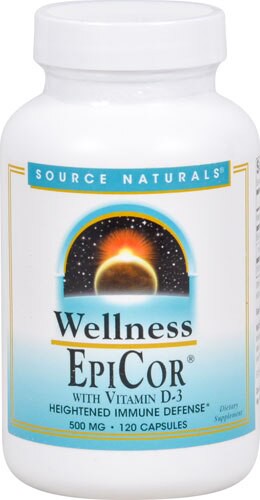 Source Naturals EpiCor wtih Vitamin D-3 500 mg - 120 Capsules
