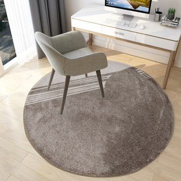 比利時蝴蝶亮澤舒柔圓形地毯 49駝灰 130cm圓