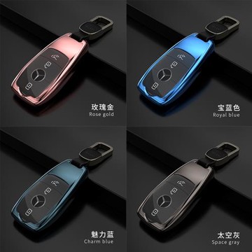 適用于17-2026奔馳GLE350GLS450GLC300L260E300L C S級鑰匙套扣包