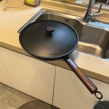 平底鍋鐵鍋煎蛋牛排專用鍋鑄鐵物理不粘燃氣灶擺攤無涂層「99購物節」