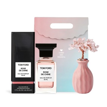 TOM FORD 東方玫瑰淡香精(50ml)-香氛晶石組-國際航空版