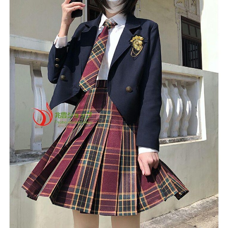 新品本物 学校制服 JK制服 セットアップ ブレザー 卒業式 スーツ 女子