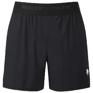 Descente 迪桑特 短褲 男裝 5吋 口袋 黑【運動世界】SQ321TKH81-BLK0