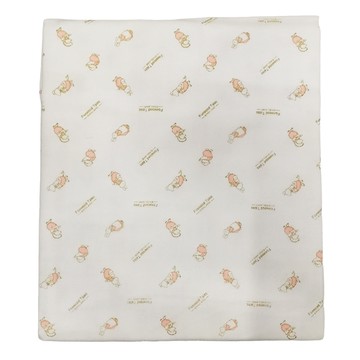 印花紗布 100 x 74cm 粉色 柔軟吸水 親膚透氣 寶寶浴巾  1條