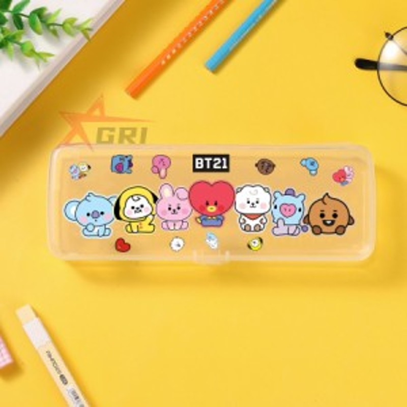 BTS 防弾少年団 BT21 グッズ 文房具 マルチポーチ 筆箱 文具収納 鉛筆 サック 大容量 多機 能 軽量 通学 ペンケース ペンシルケース 化  通販 LINEポイント最大10.0%GET | LINEショッピング