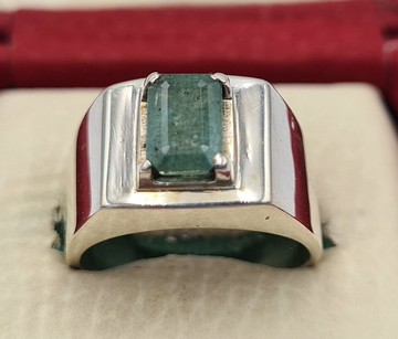 天然祖母綠戒指 | 未加熱、未處理的祖母綠寶石 | 純淨祖母綠