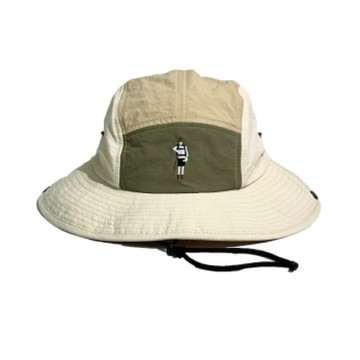 山系防潑水拼色漁夫帽(米) [大買家]