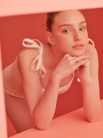 Merci Ribbon Tie Monokini [Ivory]