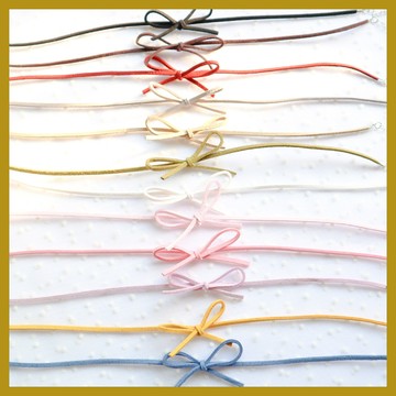 僊女風飾品 街頭少女彩色頸帶蝴蝶結項圈 Choker頸鏈 短款鎖骨鏈項鏈