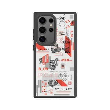 Galaxy S24 Ultra SolidSuit 黑 - Minions - 小小兵 - 紅色科學