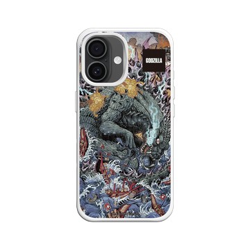 iPhone 16 SolidX 白 - 哥吉拉 Godzilla - 海上大戰