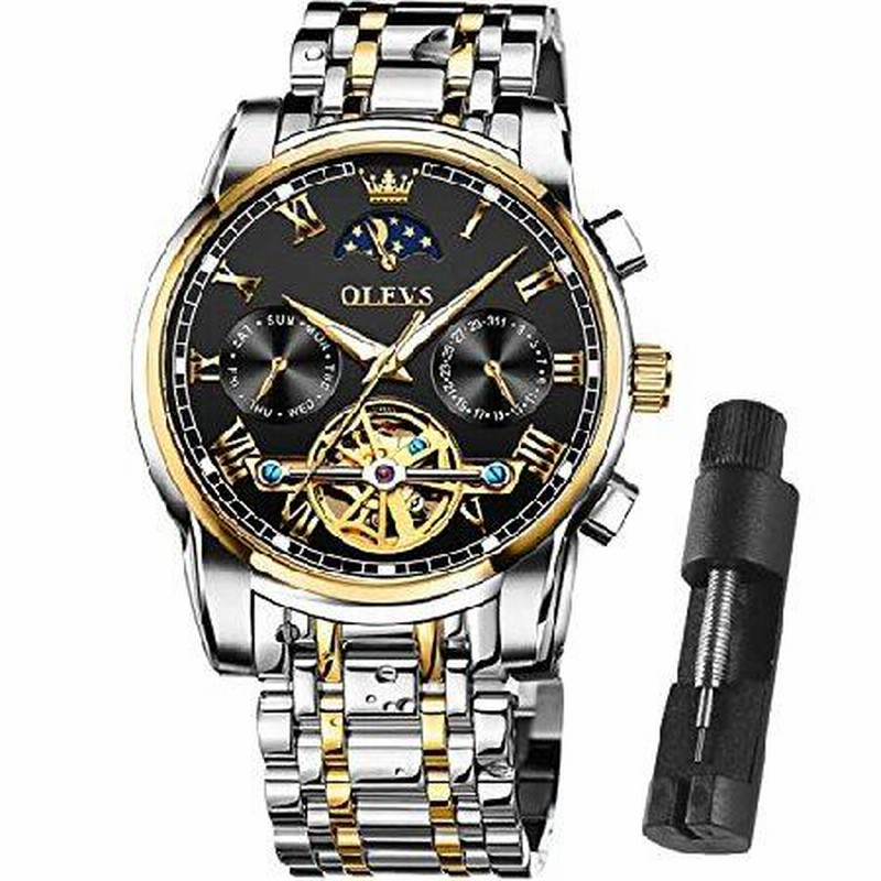 Sliver Gold Steel Watch for Men Clearance OLEVS Watch Men