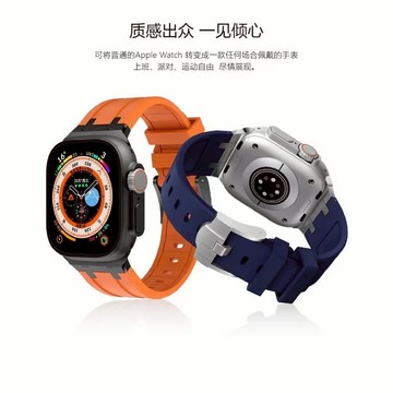防水矽膠錶帶 AP錶帶 適用 Apple Watch Ultra 8 7 6 5 41 44mm 45mm 49mm錶帶