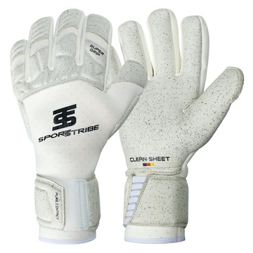 SPORTSTRIBE Clean Sheet 守門員手套組  10號 (95~100cm)  1組  白色