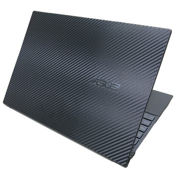 【Ez】ASUS Zenbook 14X UM5401 UM5401QA 筆電機身貼｜黑色卡夢紋｜上蓋+鍵盤週圍+底部貼