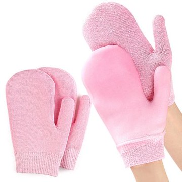 大友los2253口二指凝膠包指手套男女柔軟彈力針織凝膠加厚手部手套