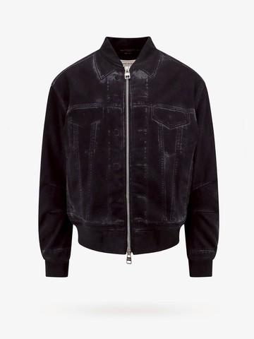 Printed cotton bomber - ALEXANDER MCQUEEN - gender_Man