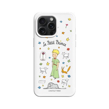 iPhone 15 Pro Max SolidX 白 - Le Petit Prince 小王子 - 小王子與朋友們 - 插畫圖鑑