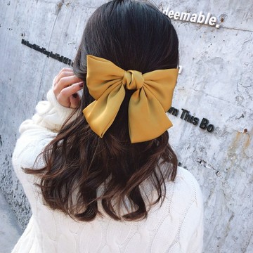 Baby童衣 韓版大蝴蝶結髮夾 彈簧夾 少女學生氣質頭飾 日系可愛蝴蝶結髮飾 88612