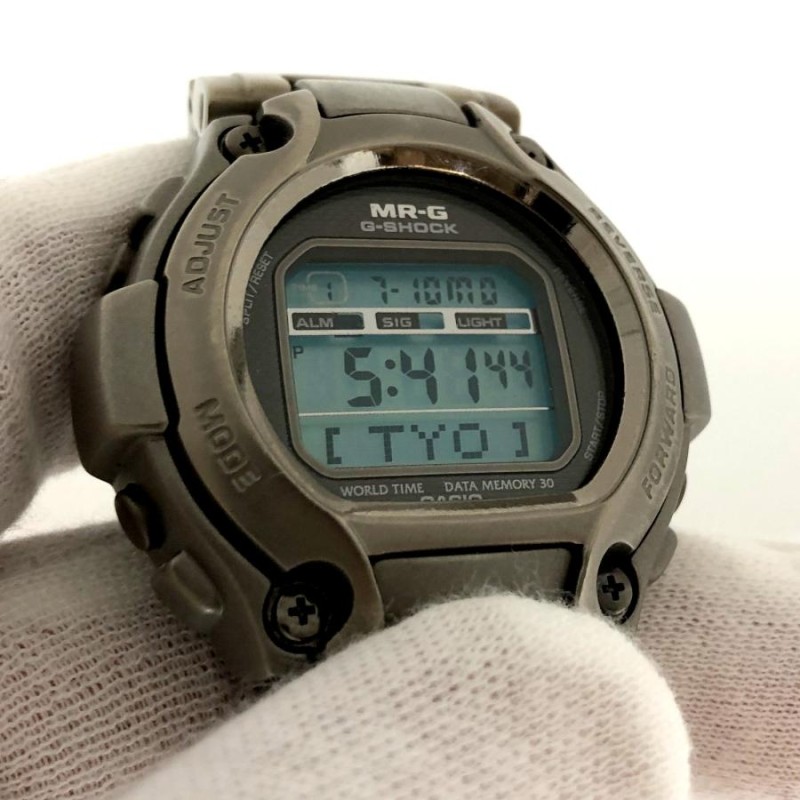 G-SHOCK ジーショック CASIO カシオ 腕時計 MRG-220T MR-G デジタル クォーツ シルバー フルメタル チタン  【ITQV7WSDVQSY】 | LINEブランドカタログ