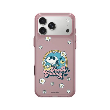 iPhone 17 Pro Max Clear (相機按鈕) 晶醺玫 - 史努比 Snoopy - 開心小花