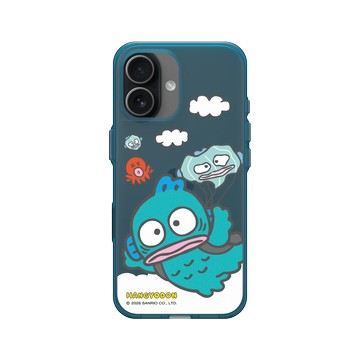 iPhone 17 Clear (相機按鈕) 夜幕藍 - 三麗鷗-人魚漢頓 Hangyodon - 降落傘