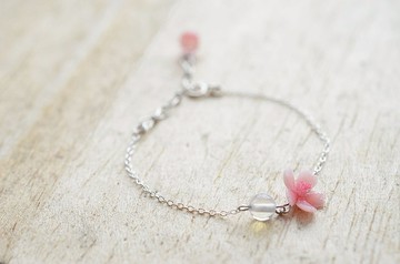 椿寒櫻 純銀手鍊