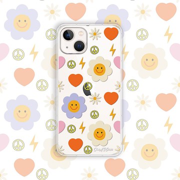 花花笑臉 微笑 愛 和平 防摔手機殼 CSBI09