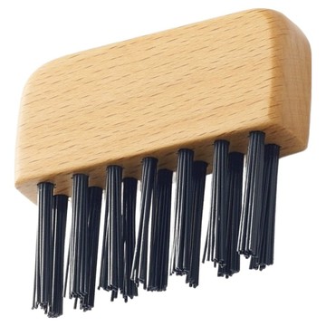 MUJI 無印良品 台灣公司貨 山毛櫸髮梳清潔刷 6cm  黑色  1個