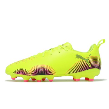 Puma 足球鞋 Future 8 Play FG/AG JR 大童 女鞋 綠 黑 輕量 運動鞋 適用人造草皮 108144-03