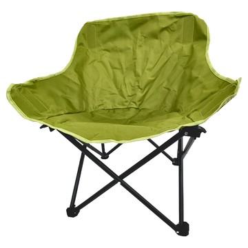 葉子小舖 折疊月亮椅  金屬+布材質  軍綠成人款  軍綠款  1個