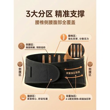 維康護腰帶腰椎間盤運動透氣支撐腰托護具暖腰護腰部發熱敷貼131D